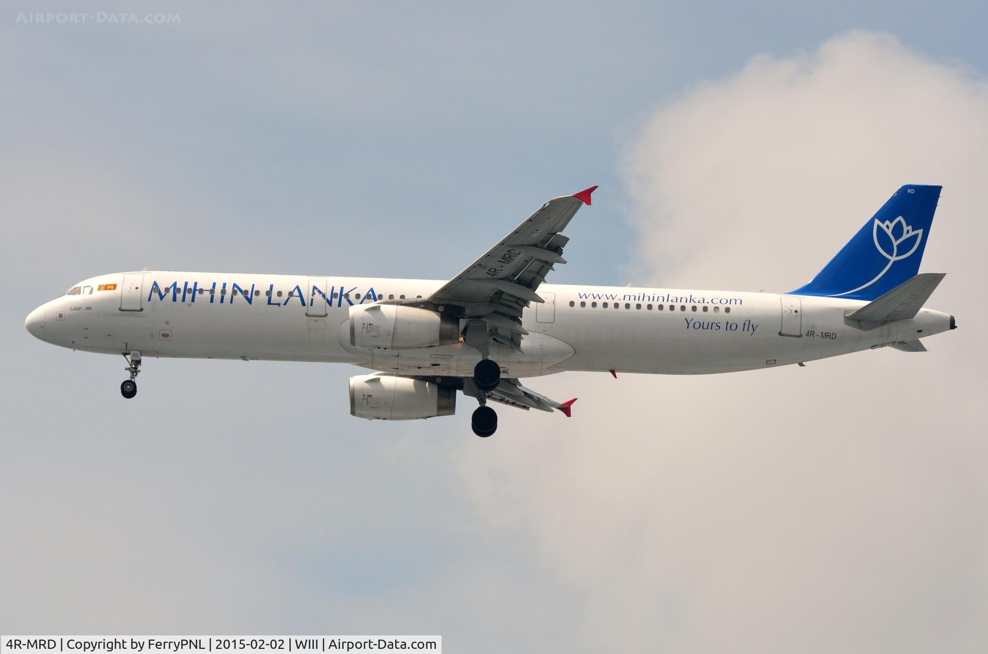 4R-MRD, 2003 Airbus A321-231 C/N 1946, Mihin Lanka A321 landing, ex EC-INB of Spanair.