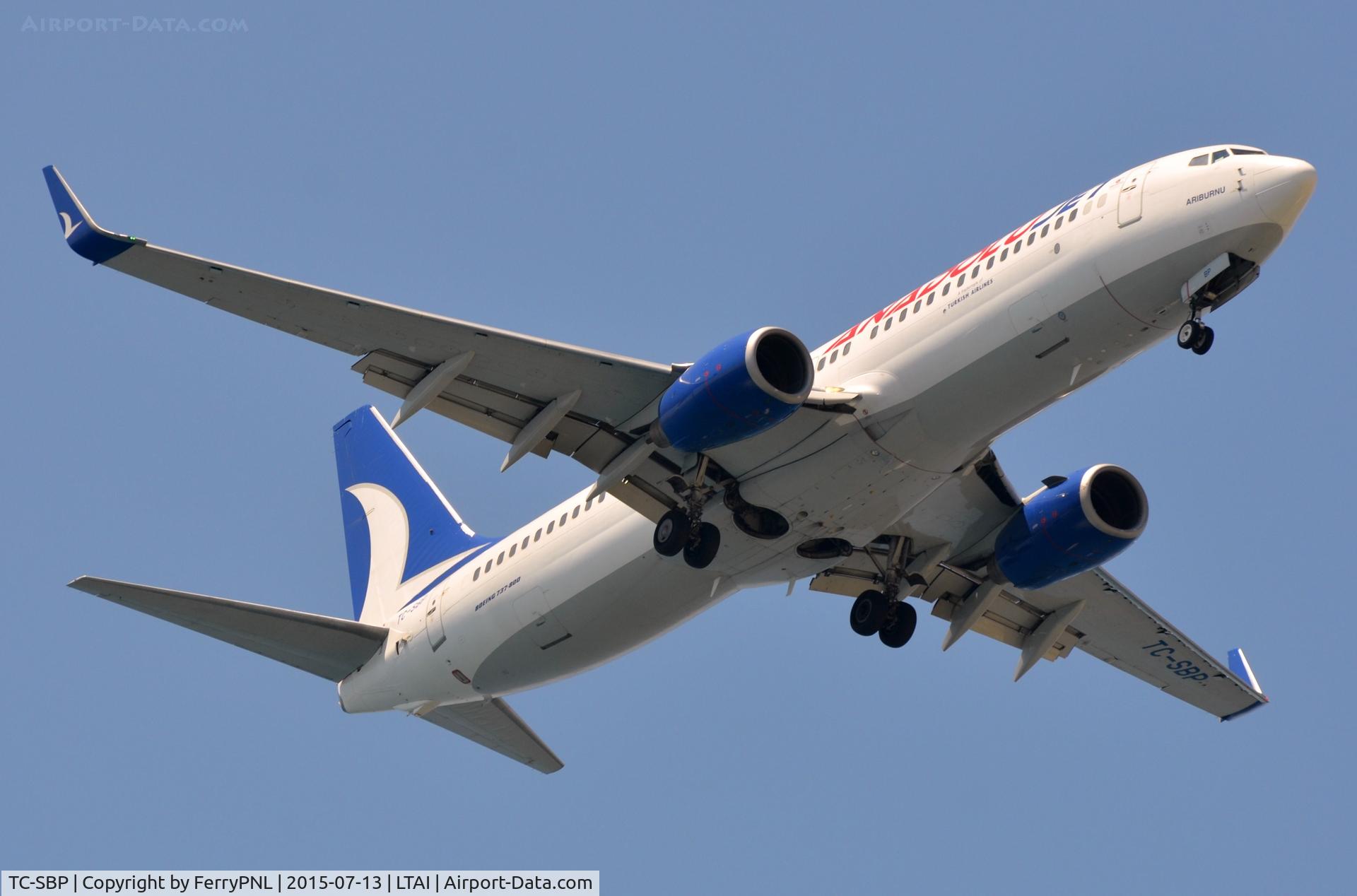 TC-SBP, 2006 Boeing 737-86N C/N 32672, Anadolu Jet B738