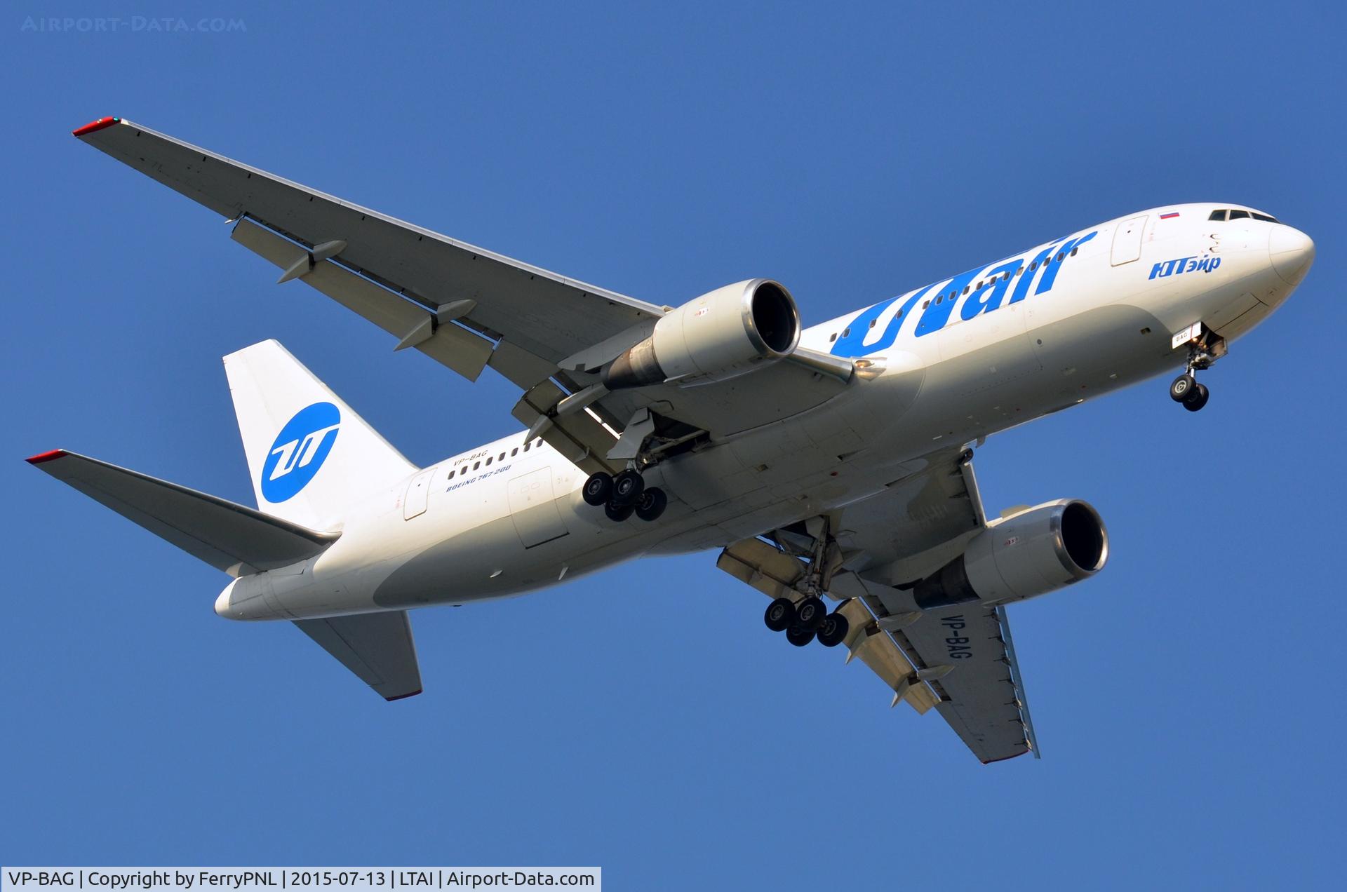 VP-BAG, 2001 Boeing 767-224/ER C/N 30435, UTair B762 arriving in AYT