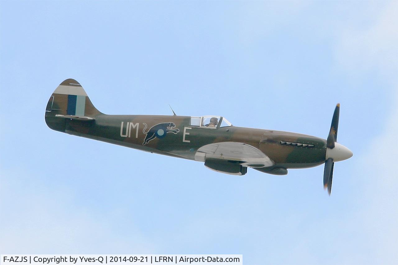 F-AZJS, 1944 Supermarine 389 Spitfire PR.XIX C/N 6S/585110, Supermarine 389 Spitfire PR XIX, On display, Rennes-St Jacques airport (LFRN-RNS) Air show 2014