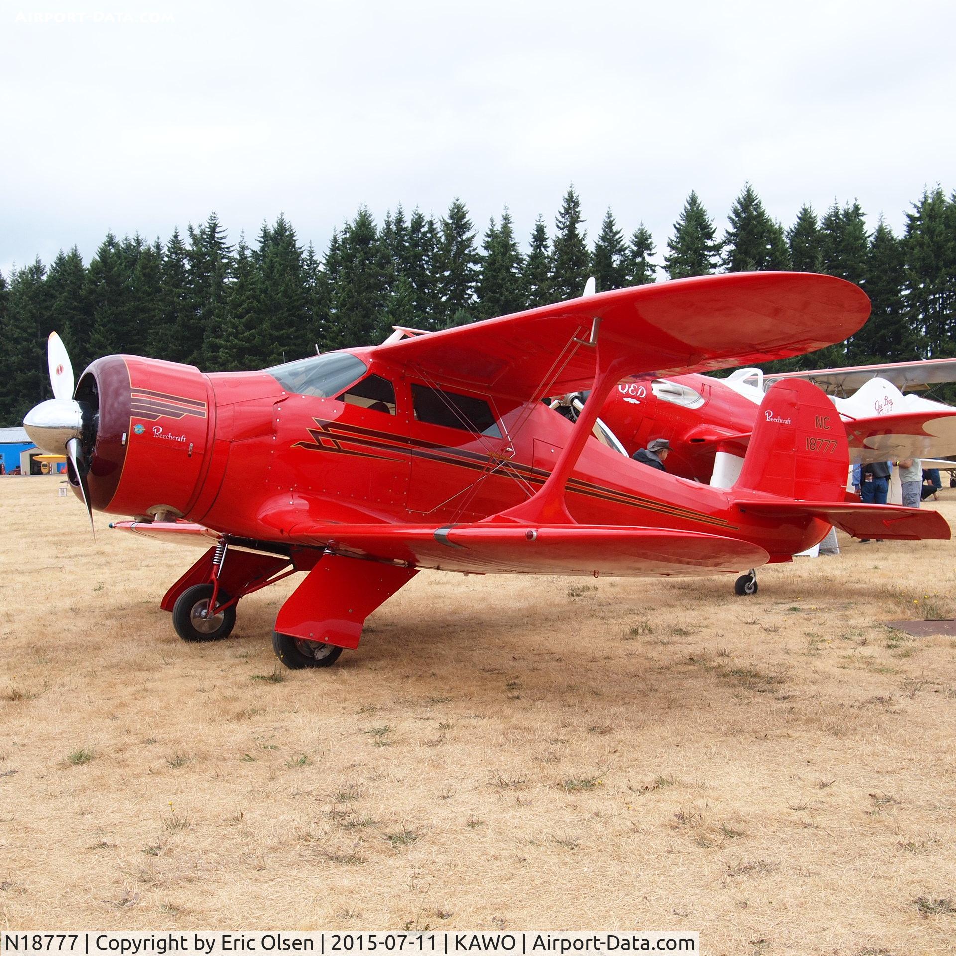 N18777, 1938 Beech D17S Staggerwing C/N 200, 1938 Beech at the 2015 Arlington Fly-In.
