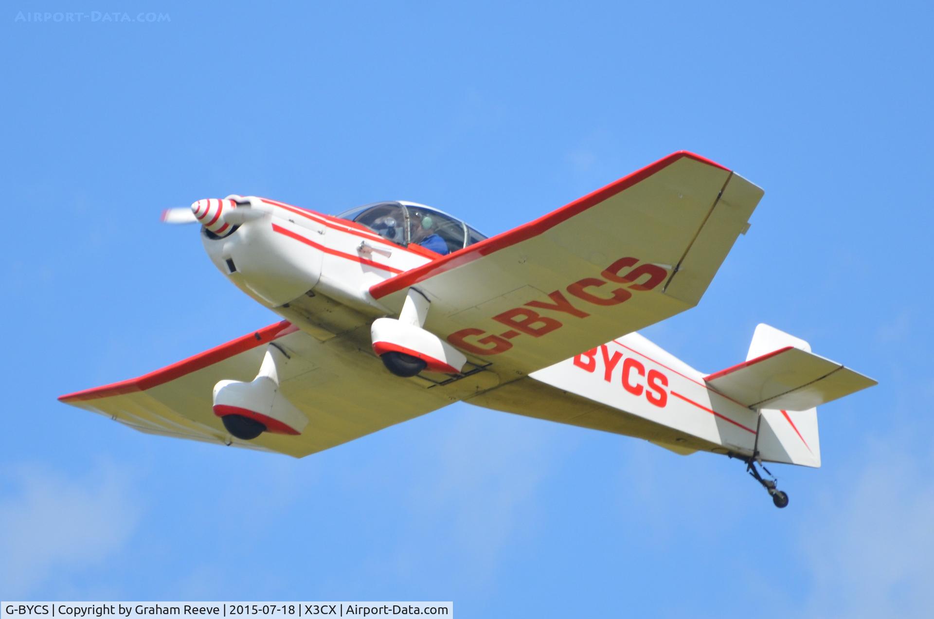G-BYCS, 1961 CEA Jodel DR-1051 C/N 201, Departing from Northrepps.