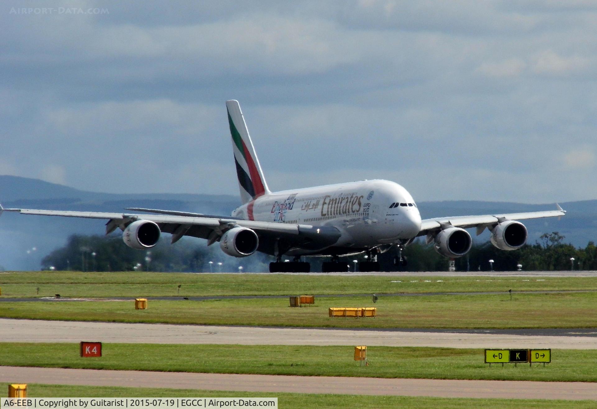 A6-EEB, 2012 Airbus A380-861 C/N 109, At Manchester