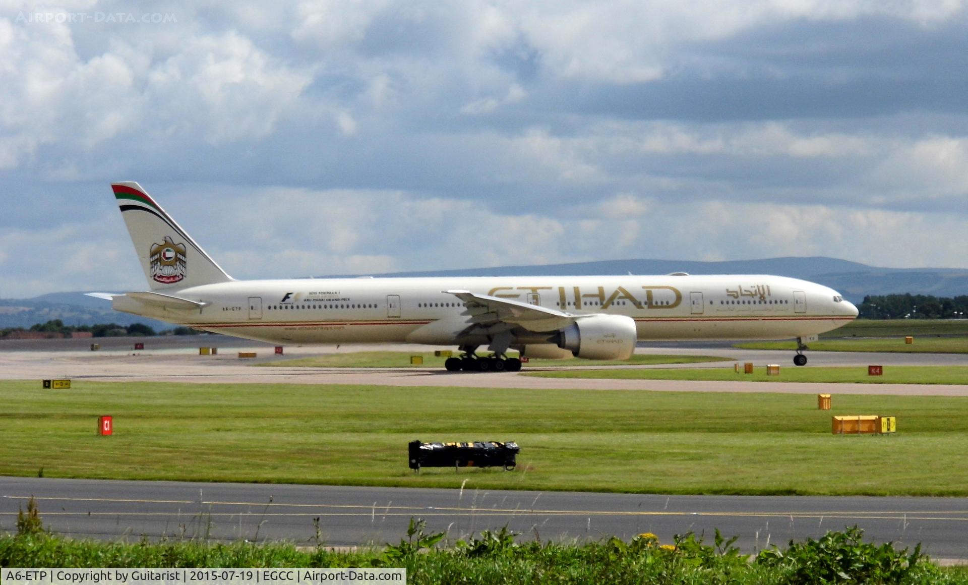 A6-ETP, 2013 Boeing 777-3FX/ER C/N 41699, At Manchester