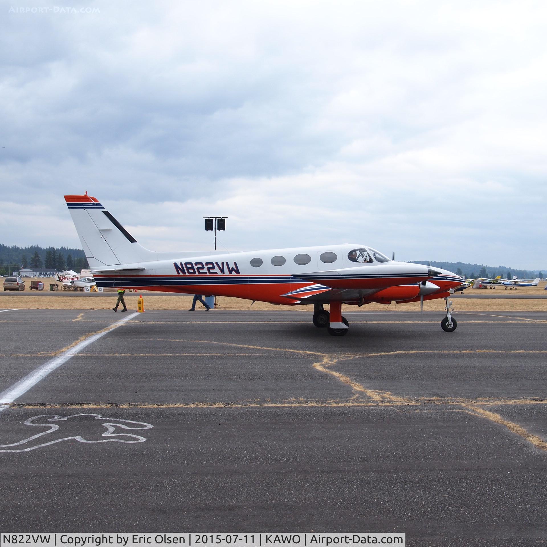 N822VW, 1978 Cessna 340A C/N 340A0630, 1978 Cessna 340A at the 2015 Arlington Fly-In.