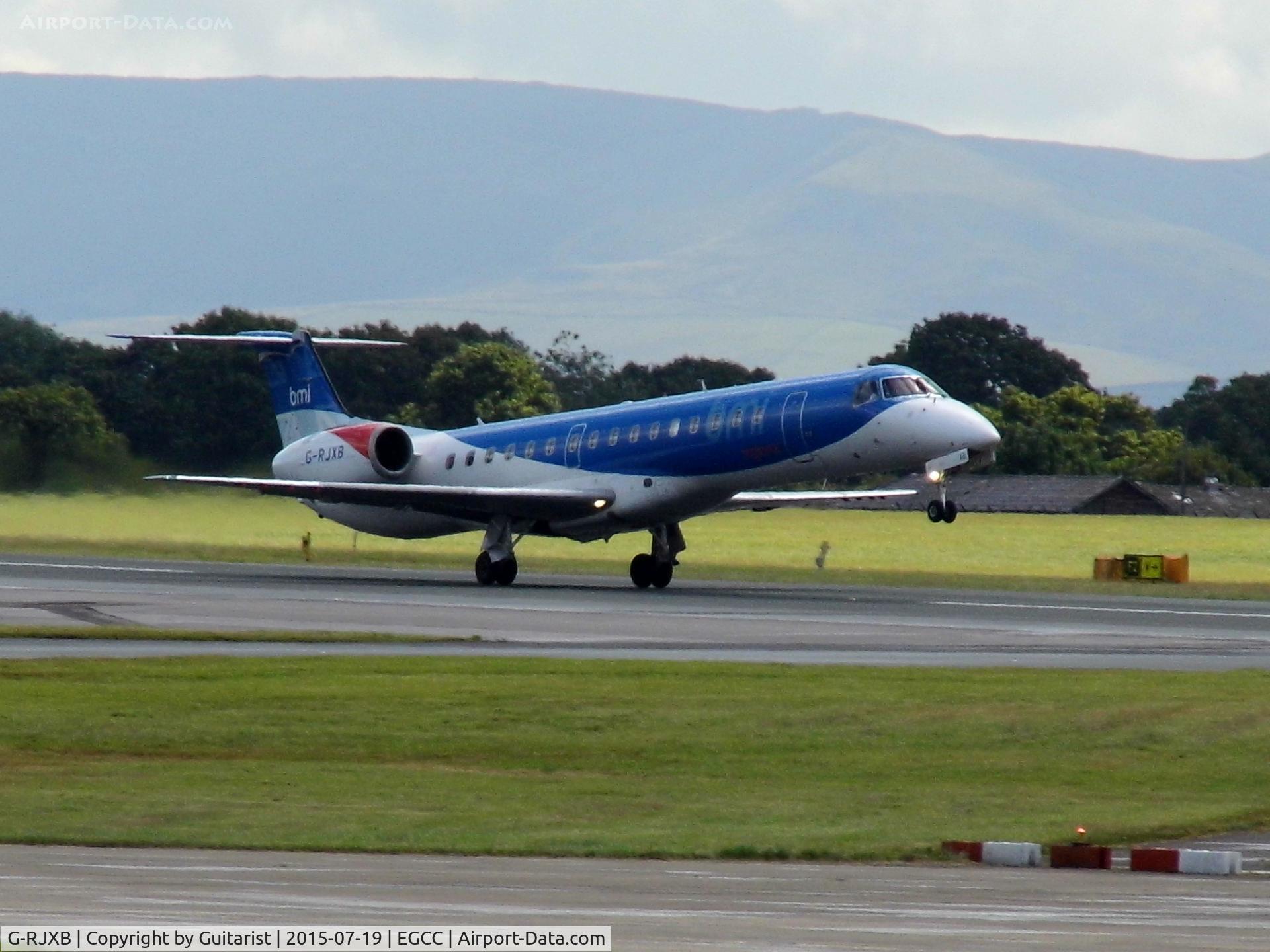 G-RJXB, 1999 Embraer EMB-145EP (ERJ-145EP) C/N 145142, At Manchester