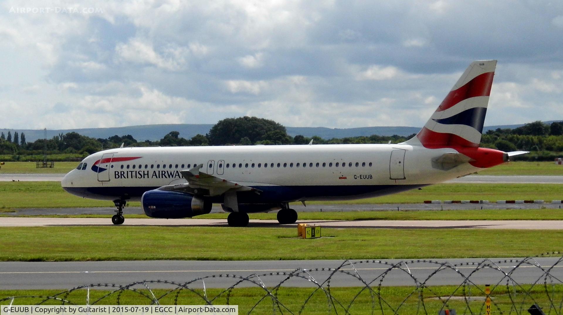 G-EUUB, 2002 Airbus A320-232 C/N 1689, At Manchester