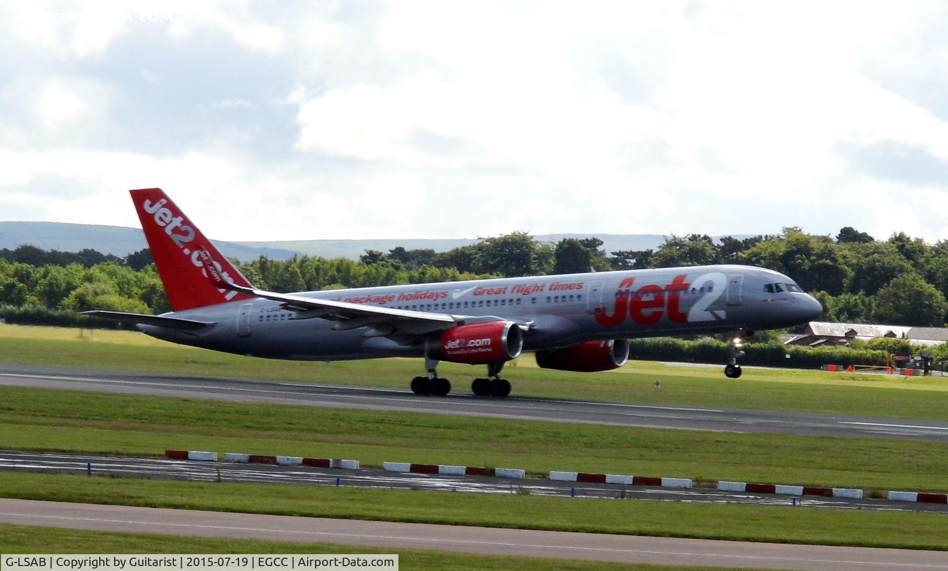 G-LSAB, 1988 Boeing 757-27B C/N 24136, At Manchester