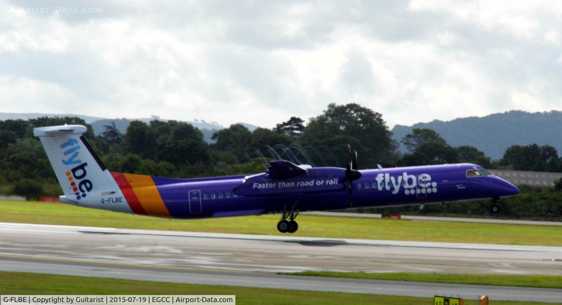G-FLBE, 2009 De Havilland Canada DHC-8-402Q Dash 8 C/N 4261, At Manchester