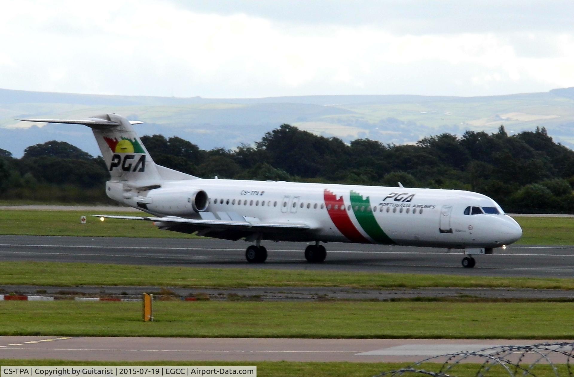 CS-TPA, 1989 Fokker 100 (F-28-0100) C/N 11257, At Manchester