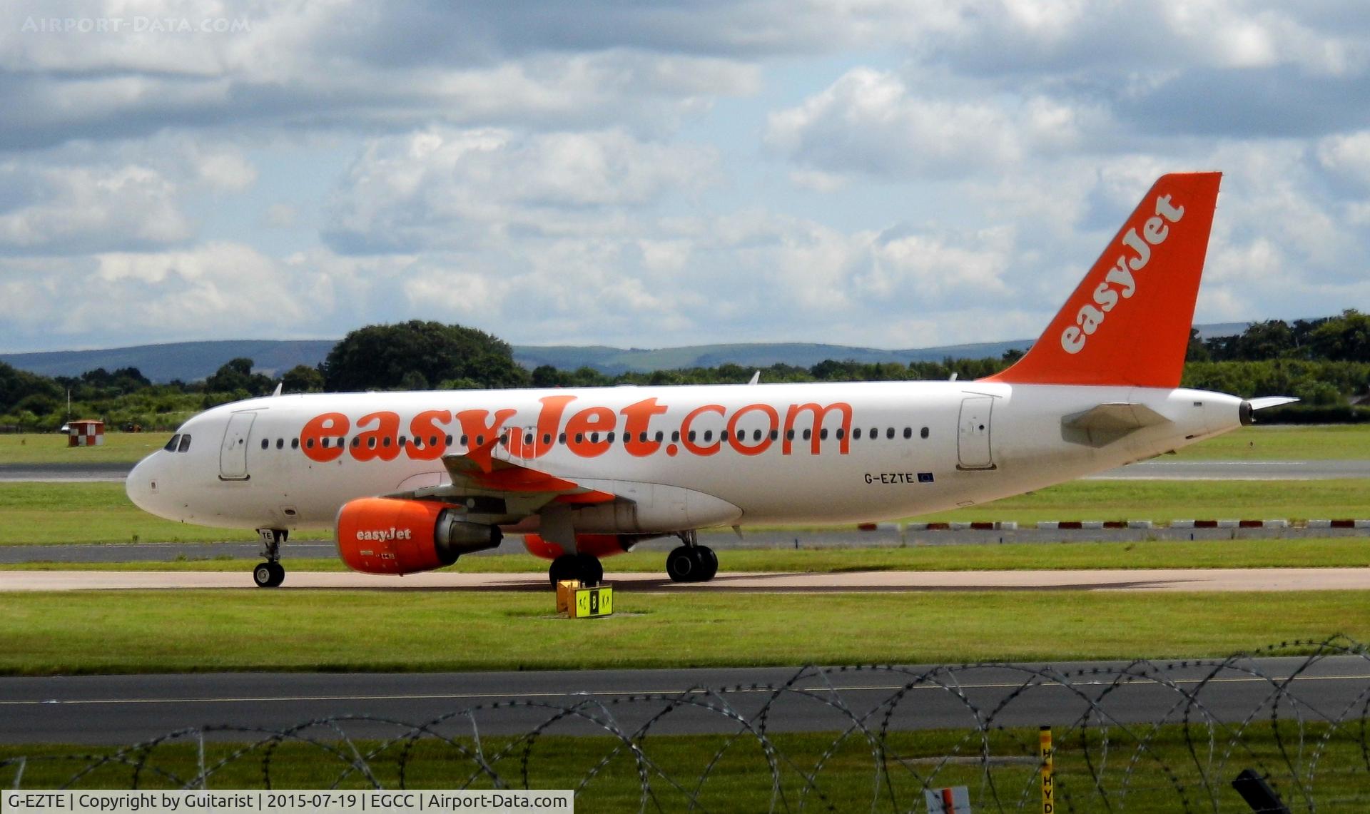 G-EZTE, 2009 Airbus A320-214 C/N 3913, At Manchester