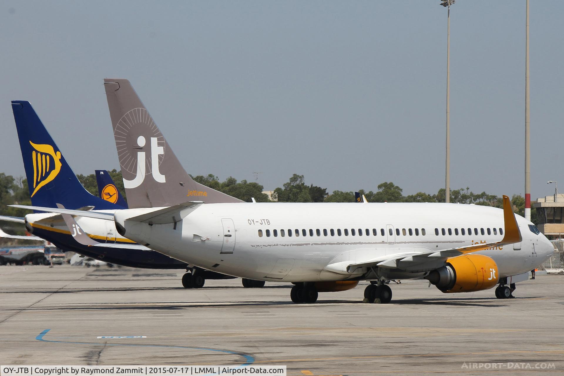 OY-JTB, 1989 Boeing 737-3Y0 C/N 24464, B737-300 OY-JTB Jettime