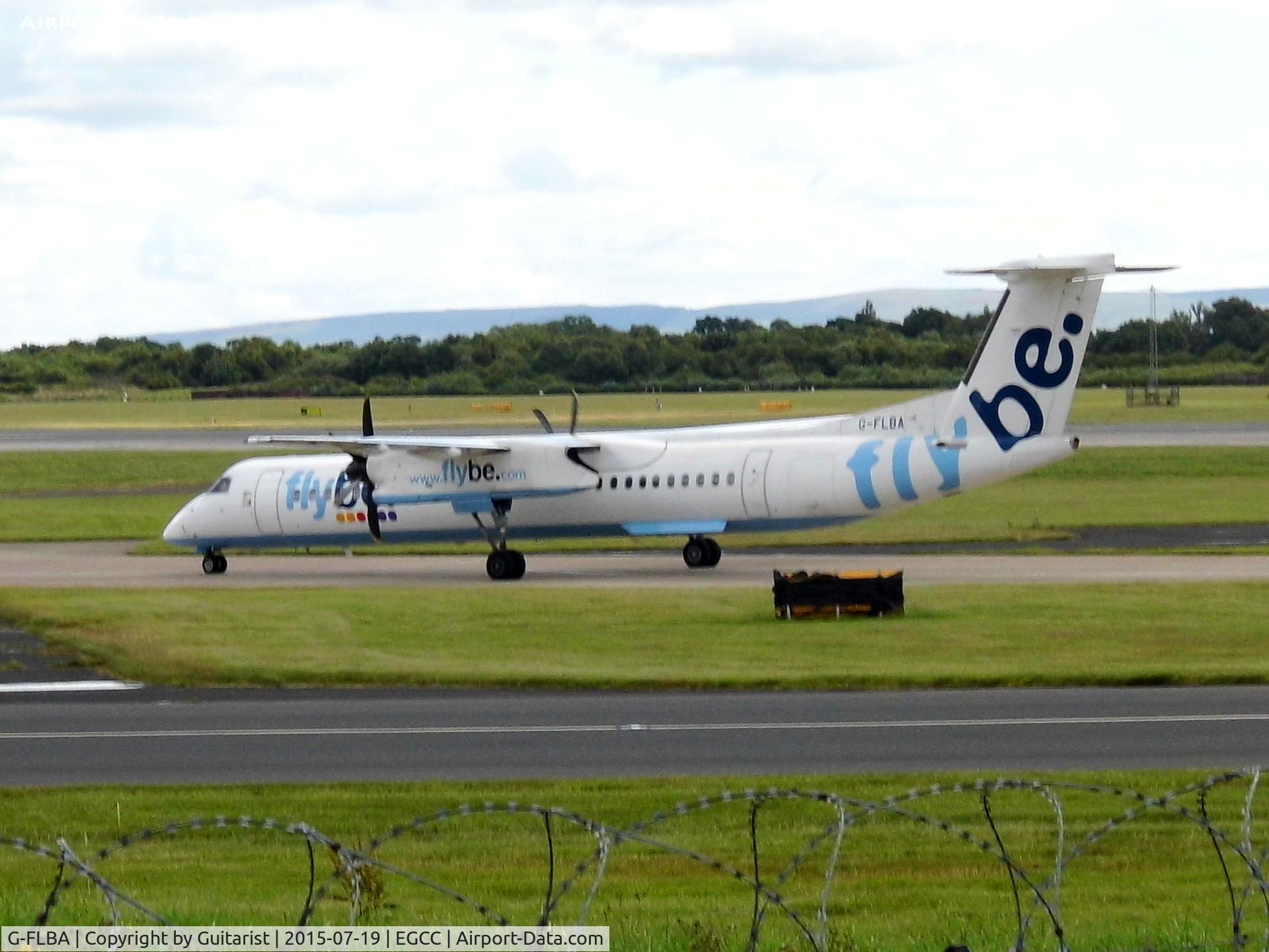 G-FLBA, 2009 De Havilland Canada DHC-8-402Q Dash 8 C/N 4253, At Manchester