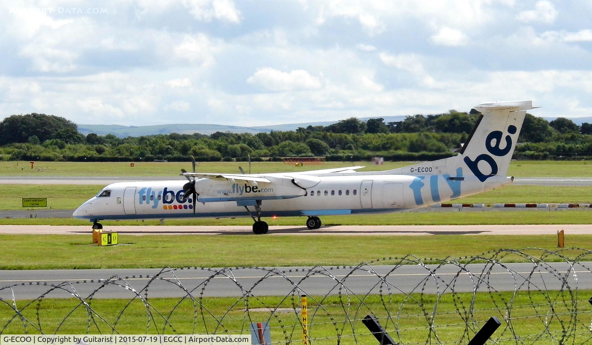 G-ECOO, 2009 De Havilland Canada DHC-8-402Q Dash 8 C/N 4237, At Manchester