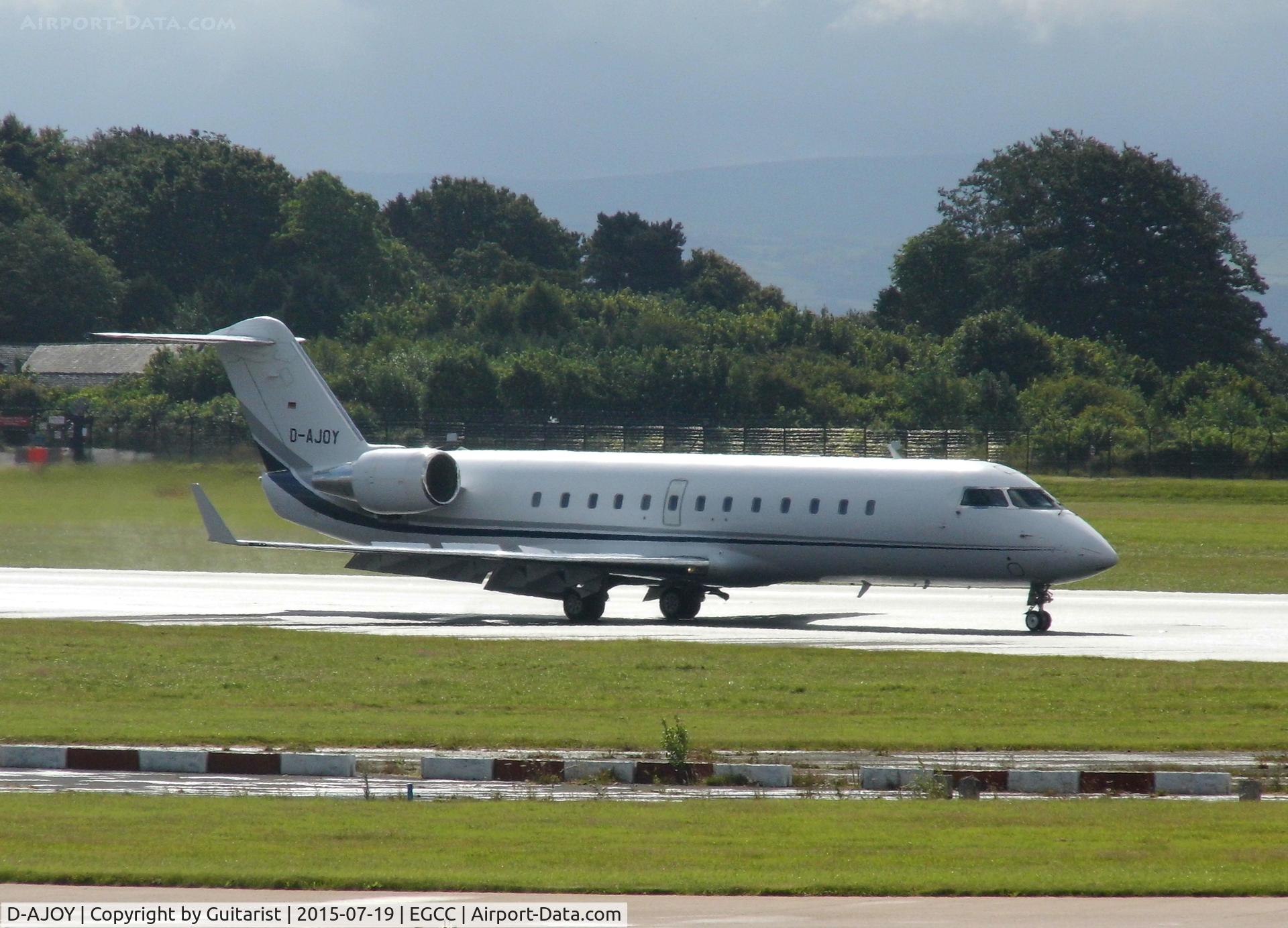 D-AJOY, 2007 Bombardier Challenger 850 (CL-600-2B19) C/N 8069, At Manchester