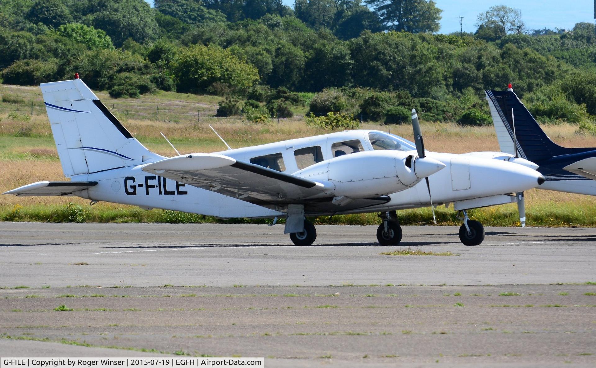 G-FILE, 1980 Piper PA-34-200T Seneca II C/N 34-8070108, Visiting Piper Seneca II.