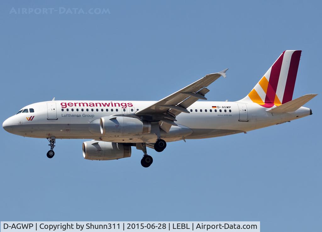 D-AGWP, 2010 Airbus A319-132 C/N 4227, Landing rwy 25R