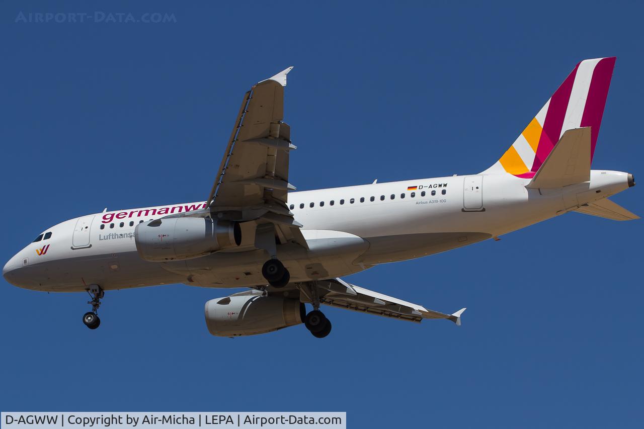 D-AGWW, 2013 Airbus A319-132 C/N 5535, Germanwings