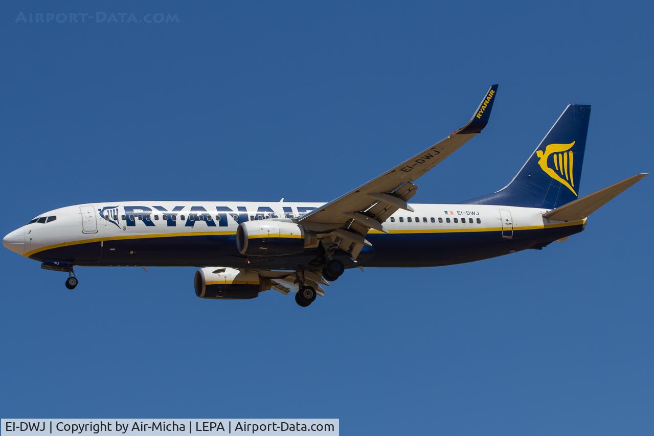 EI-DWJ, 2007 Boeing 737-8AS C/N 36077, Ryanair