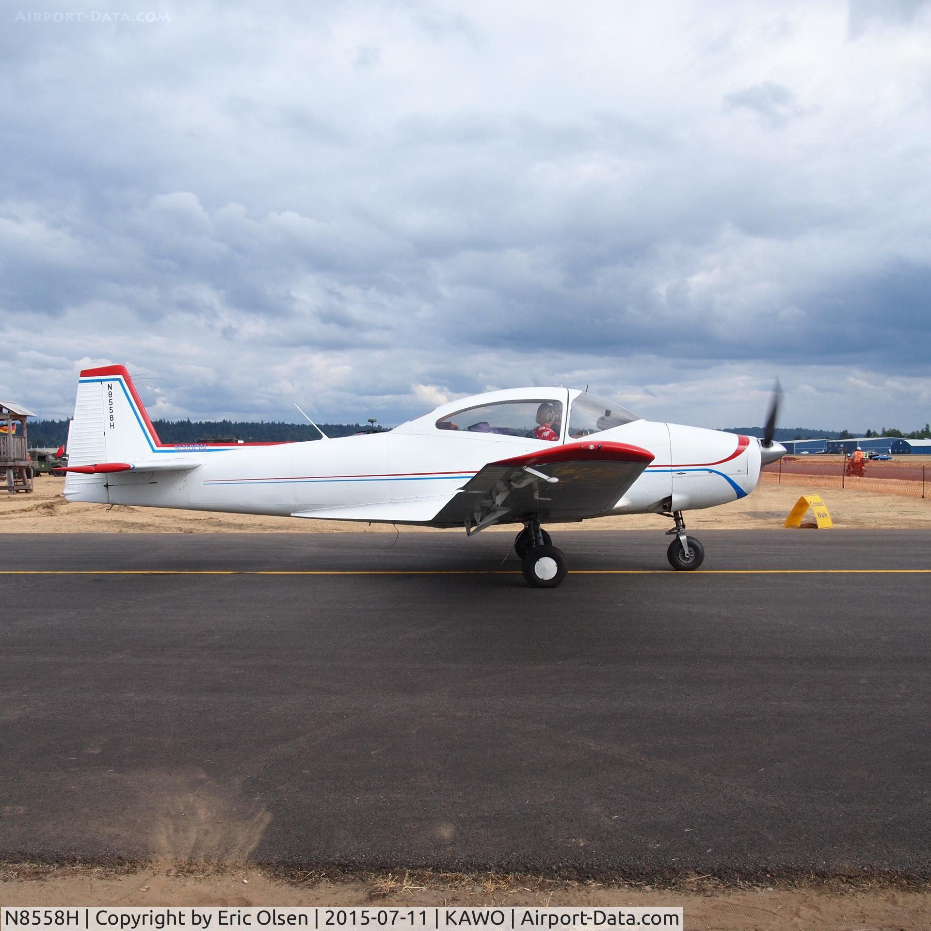 N8558H, 1947 North American Navion (NA-145) C/N NAV-4-610, 1947 NA Navion at the 2015 Arlington Fly-In.