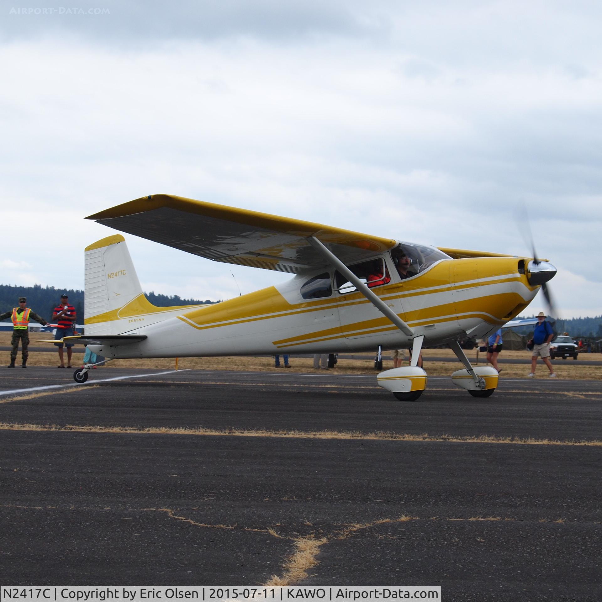 N2417C, 1954 Cessna 180 C/N 30717, 1954 Cessna 180 at the 2015 Arlington Fly-In.