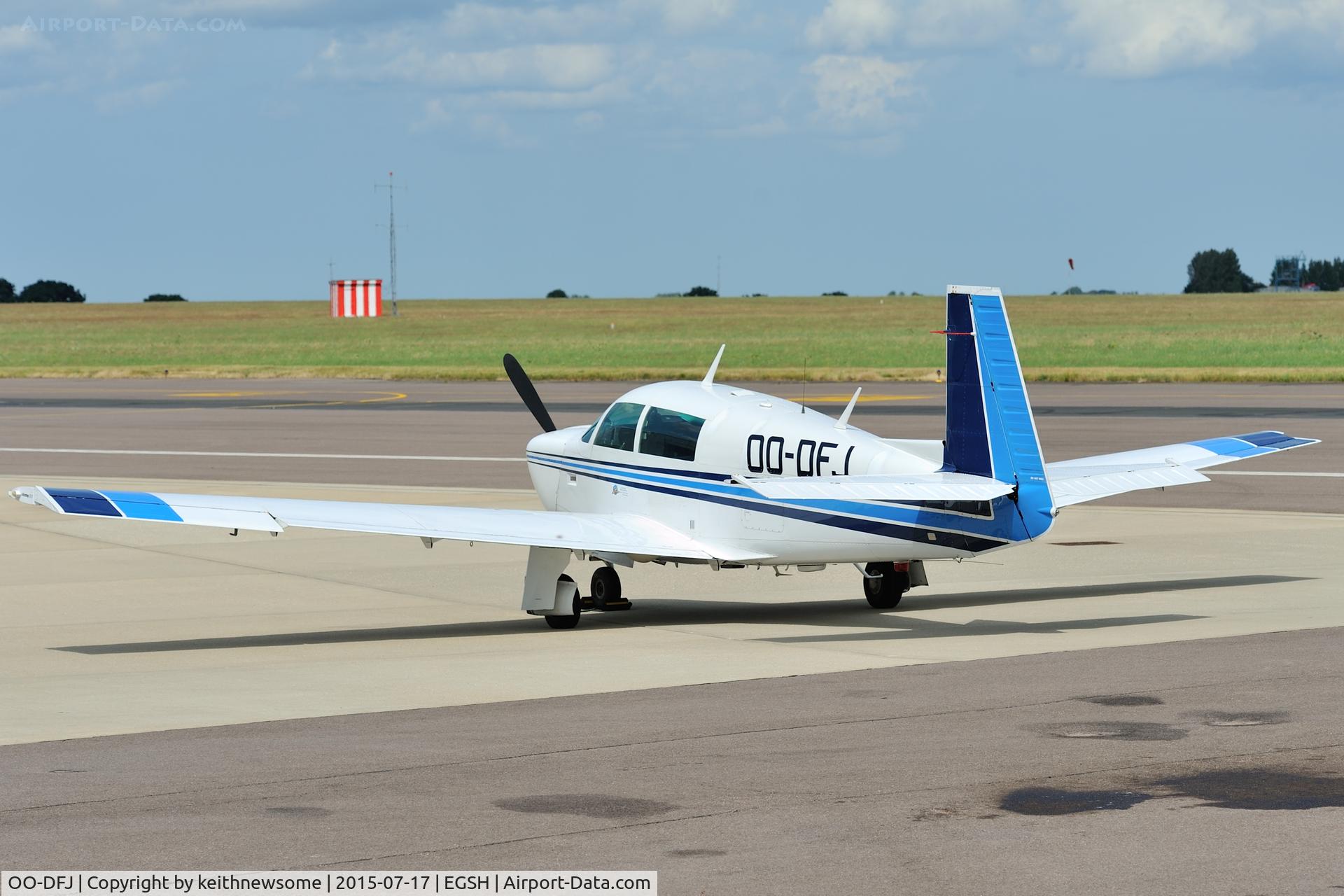 OO-DFJ, 1995 Mooney M20J 201 C/N 24-0717, Nice Visitor.