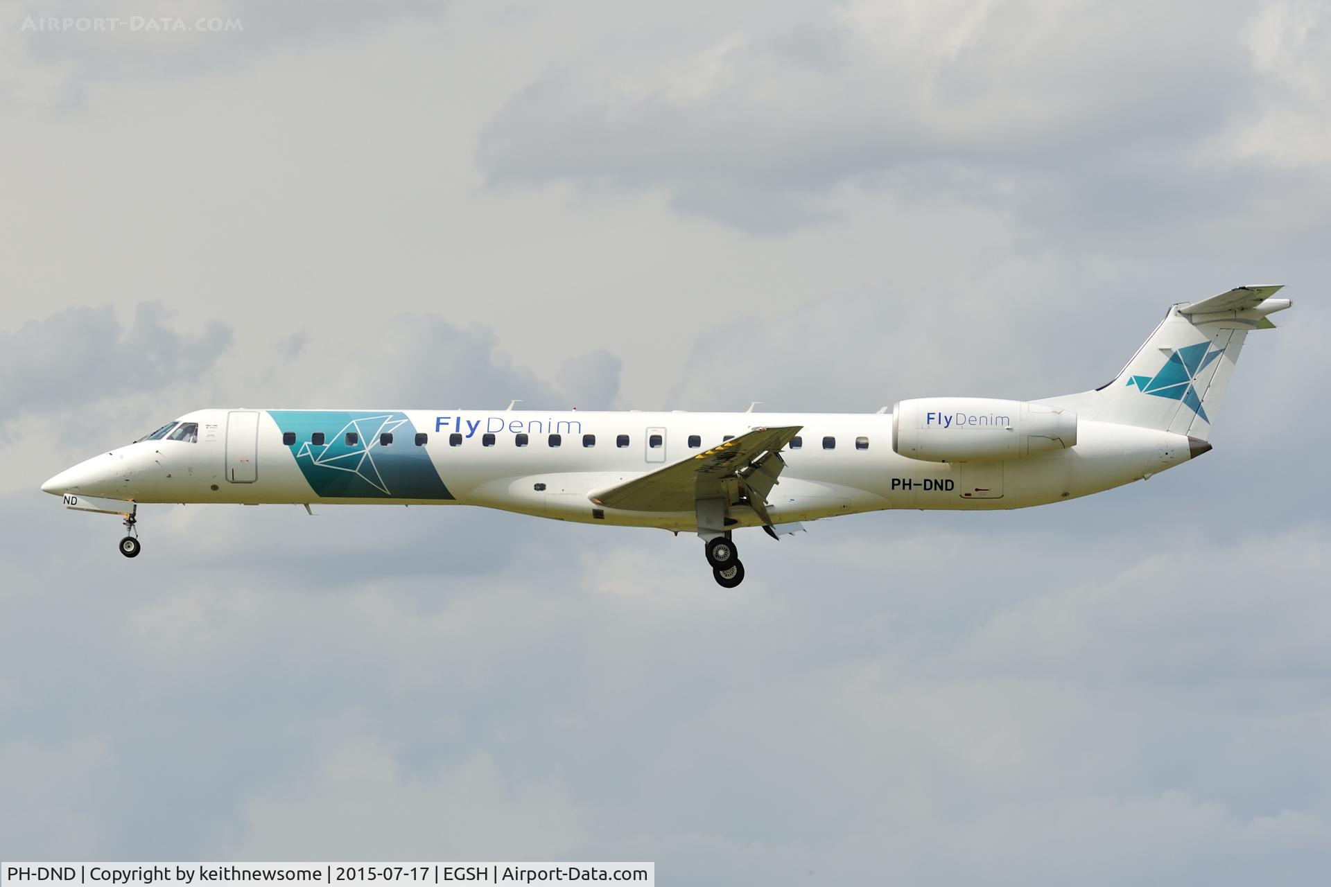 PH-DND, 2001 Embraer EMB-145MP (ERJ-145MP) C/N 145406, New colour scheme.