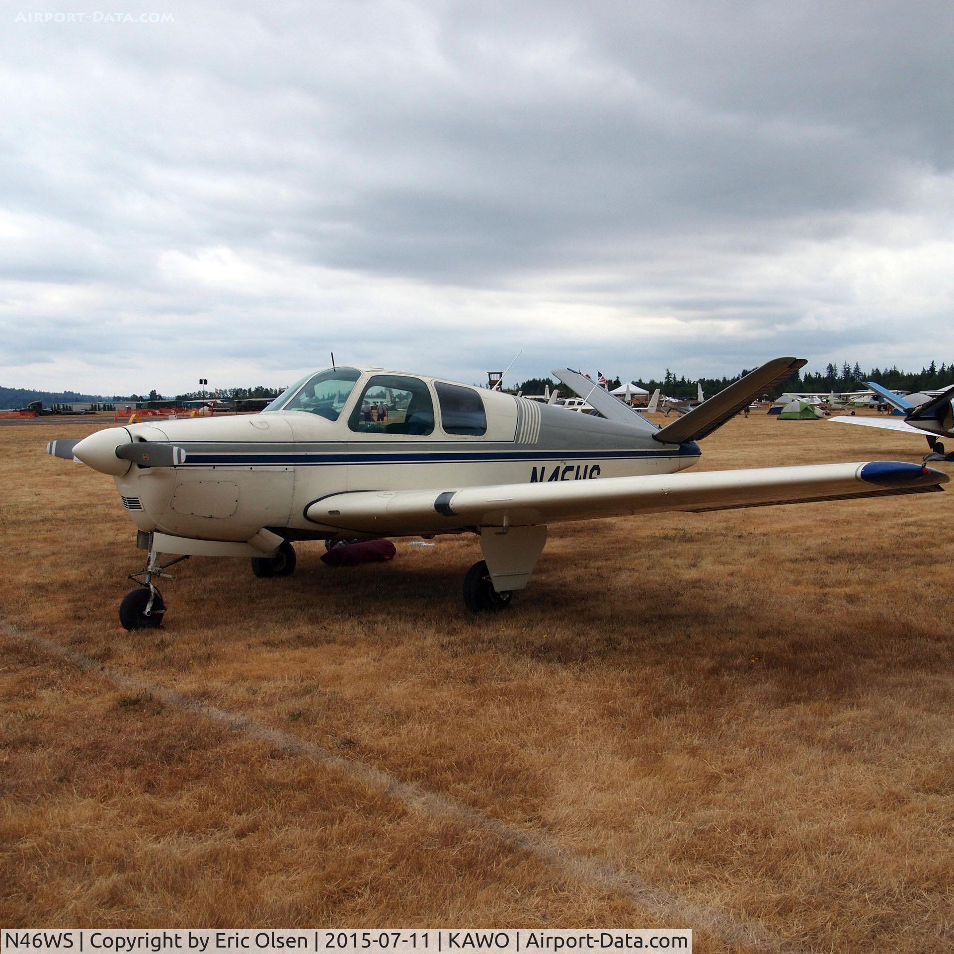 N46WS, 1948 Beech 35 Bonanza C/N D-1253, 1948 Beech at the 2015 Arlington Fly-In.