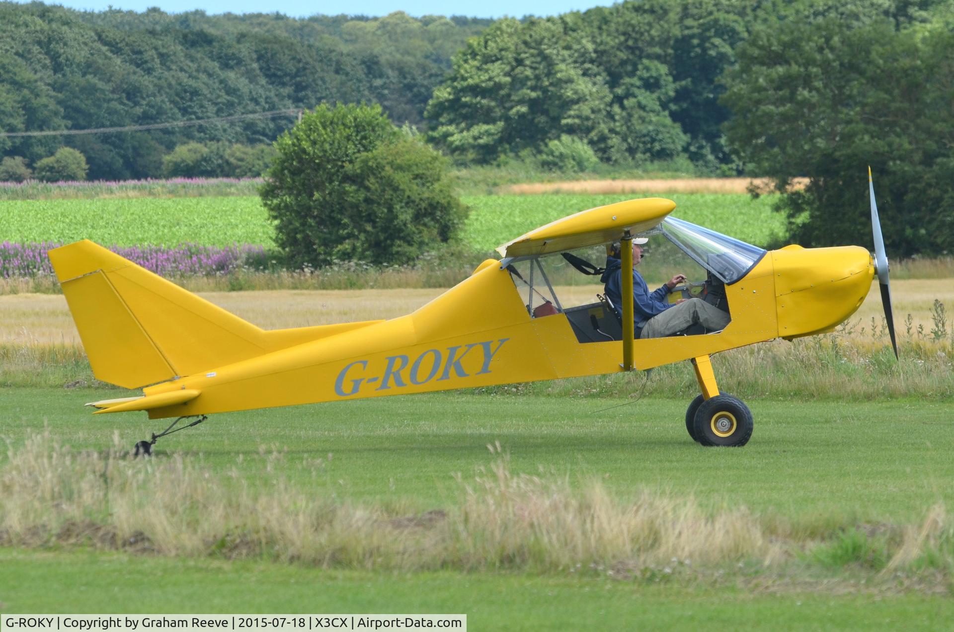 G-ROKY, Groppo Trail C/N LAA 372-15131, Just landed at Northrepps.