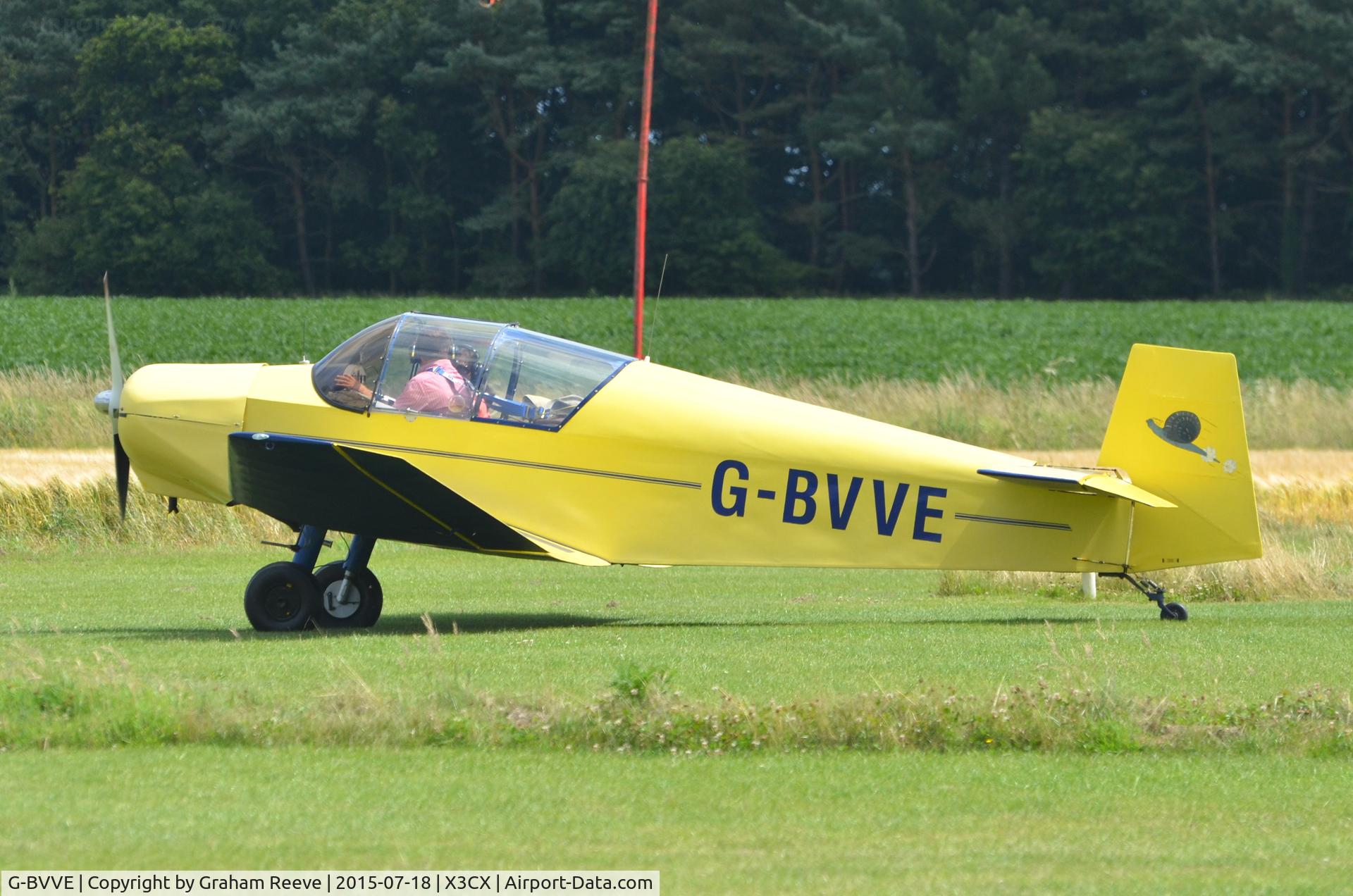G-BVVE, 1961 Jodel D-112 C/N 1070, About to depart from Northrepps.