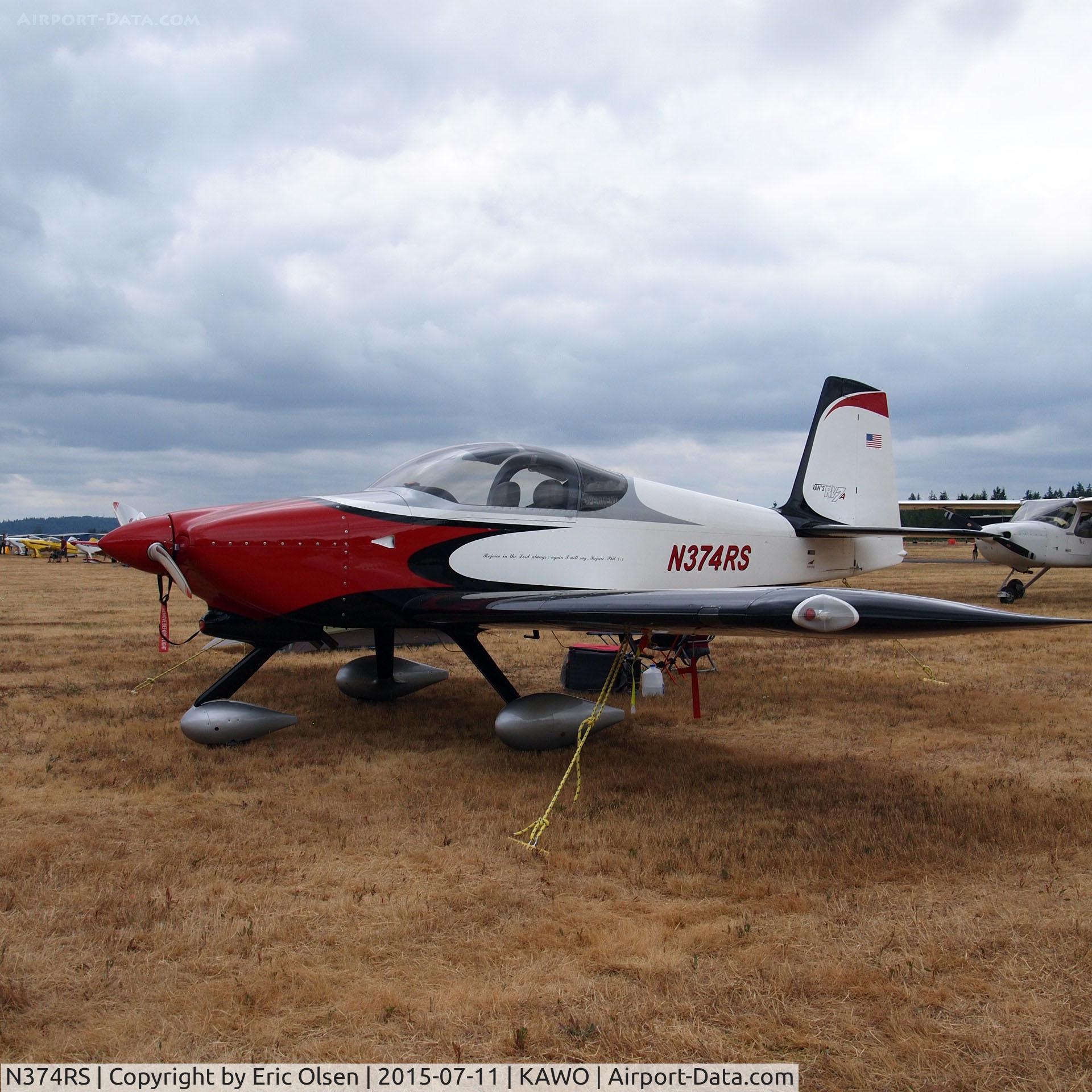 N374RS, Vans RV-7A C/N 70503, Vans RV-7A at the 2015 Arlington Fly-In.