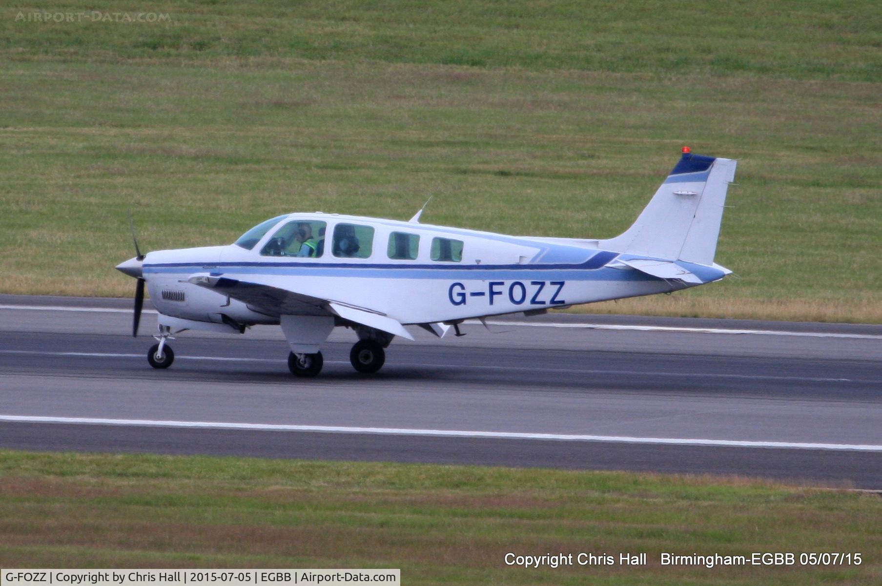 G-FOZZ, 1993 Beech A36 Bonanza 36 C/N E-2788, Go to Air Ltd