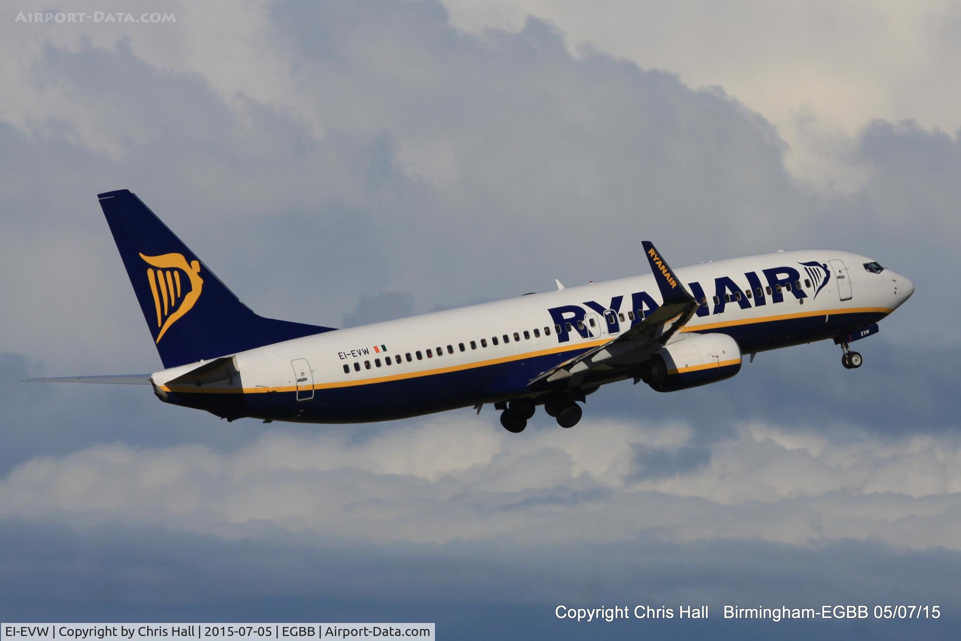 EI-EVW, 2012 Boeing 737-8AS C/N 40318, Ryanair
