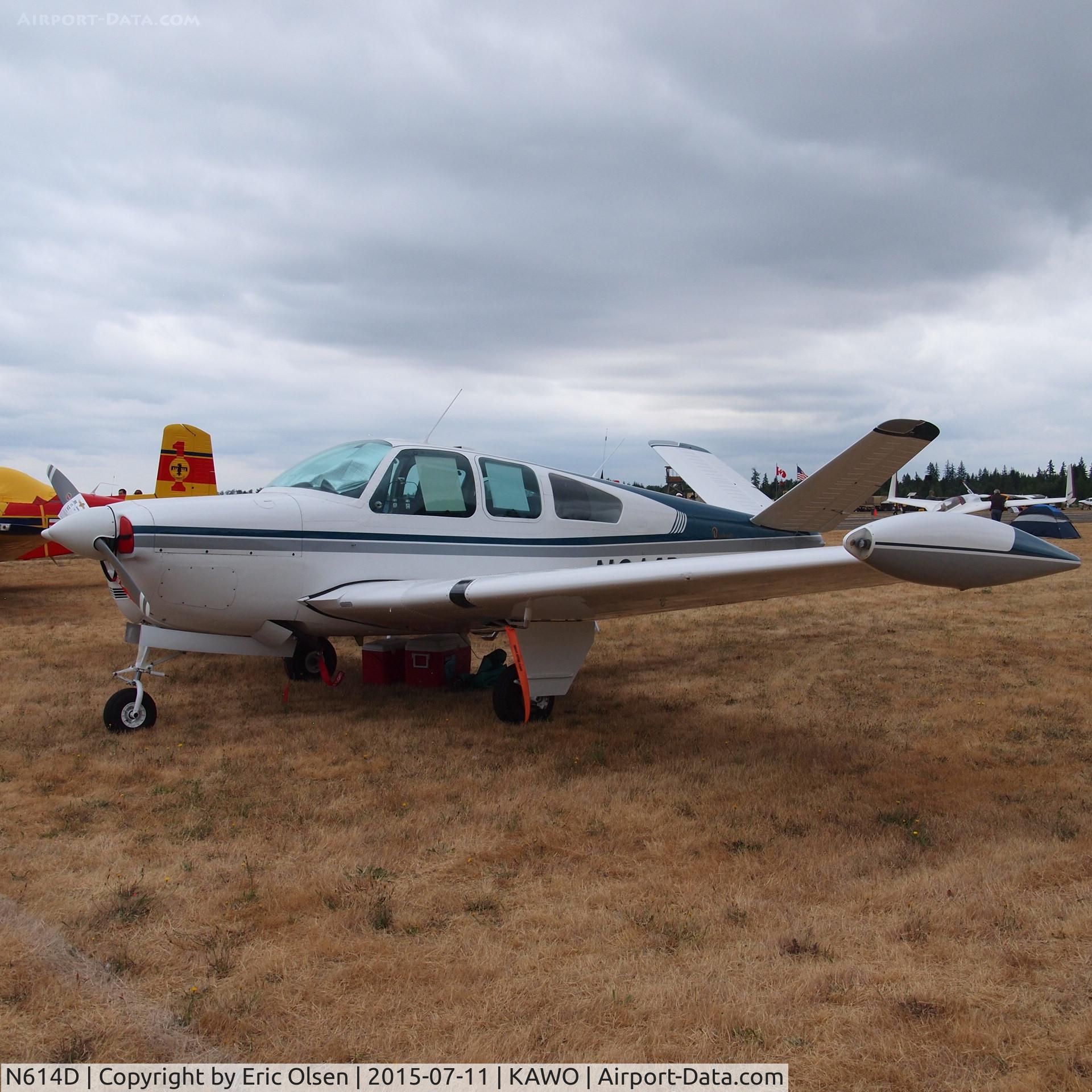 N614D, 1951 Beech C35 Bonanza C/N D-2872, 1951 Beech at the 2015 Arlington Fly-In.