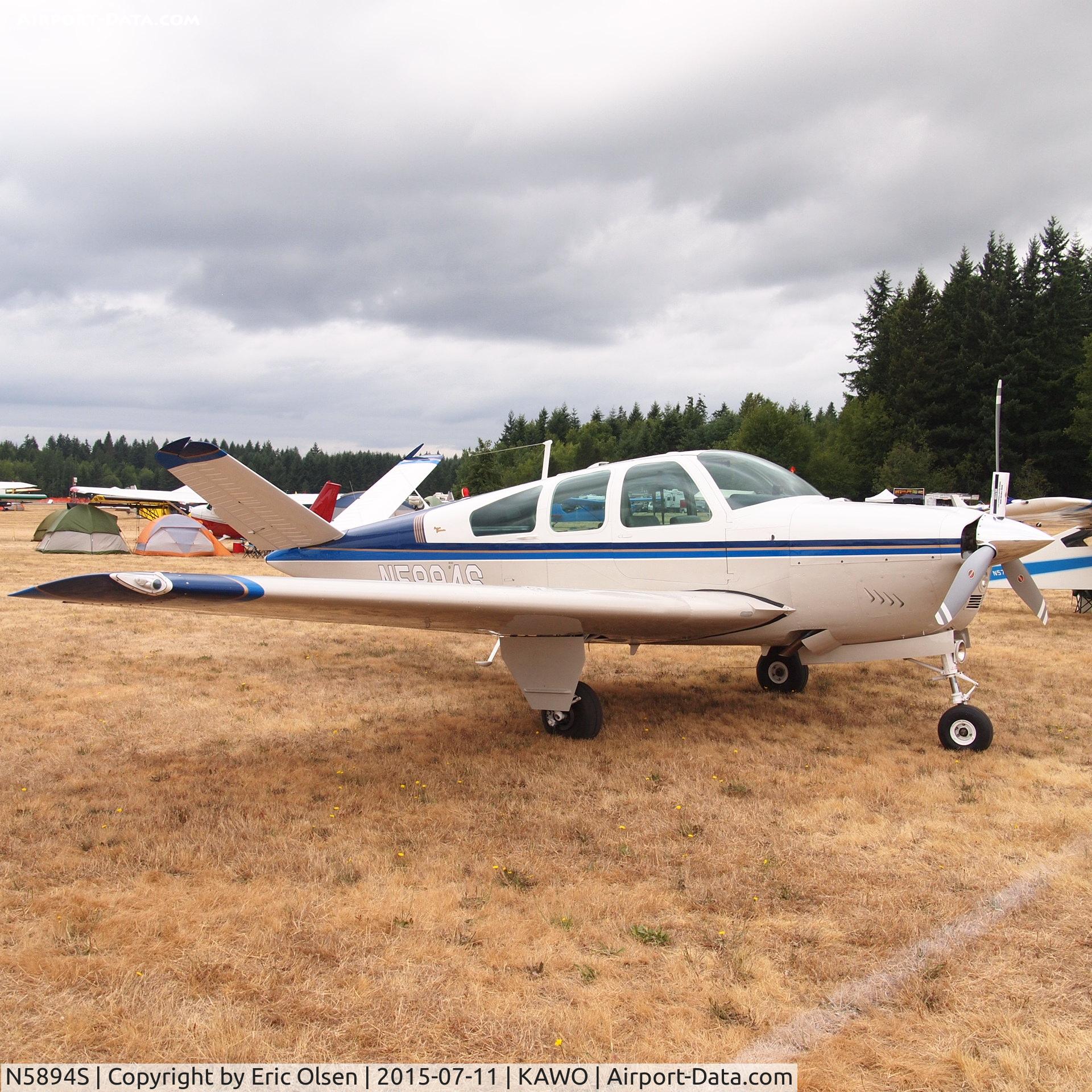 N5894S, 1965 Beech S35 Bonanza C/N D-7765, 1965 Beech S35 at the 2015 Arlington Fly-In.