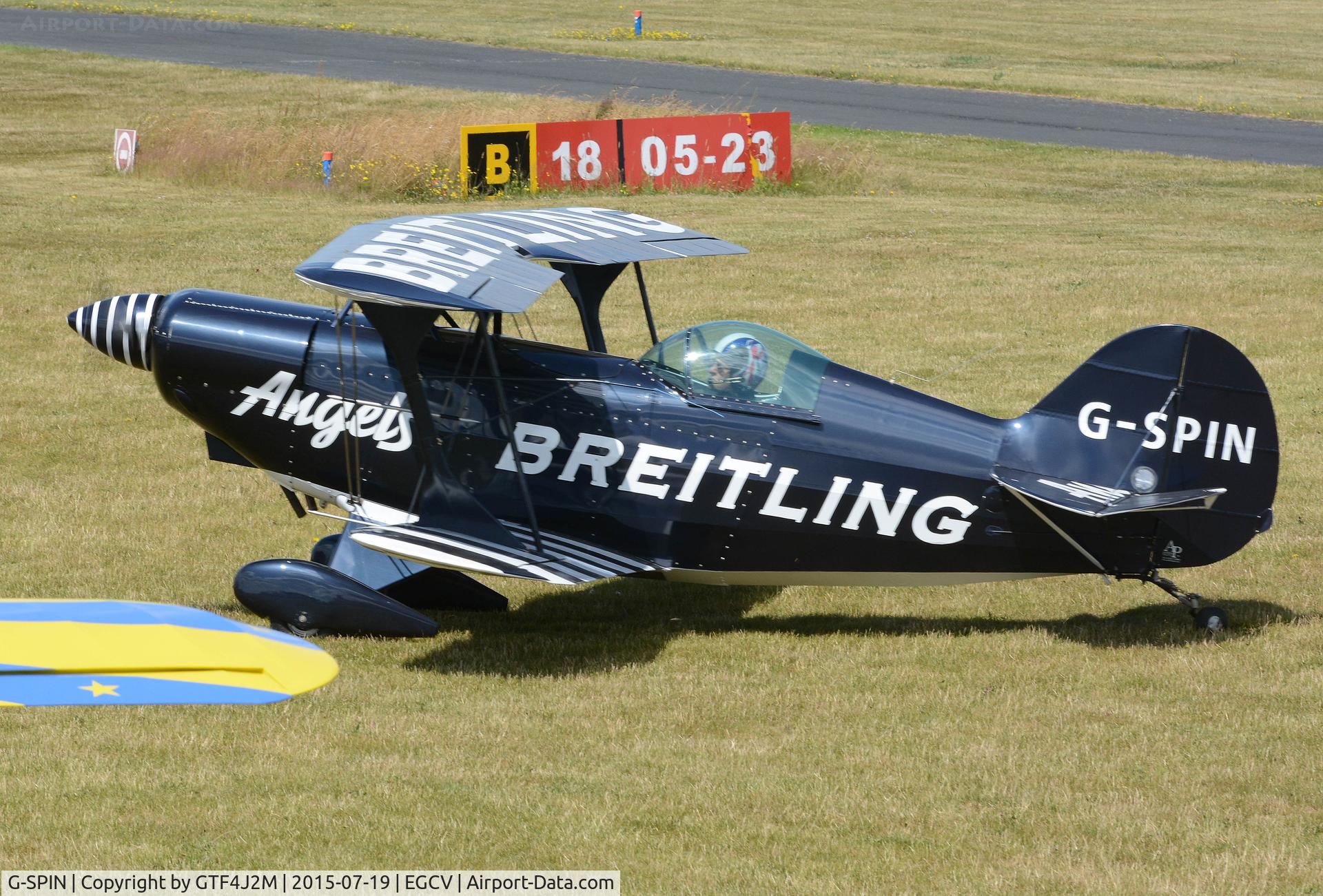 G-SPIN, 1977 Aerotek Pitts S-2A Special C/N 2110, G-SPIN at Sleap 19.7.15