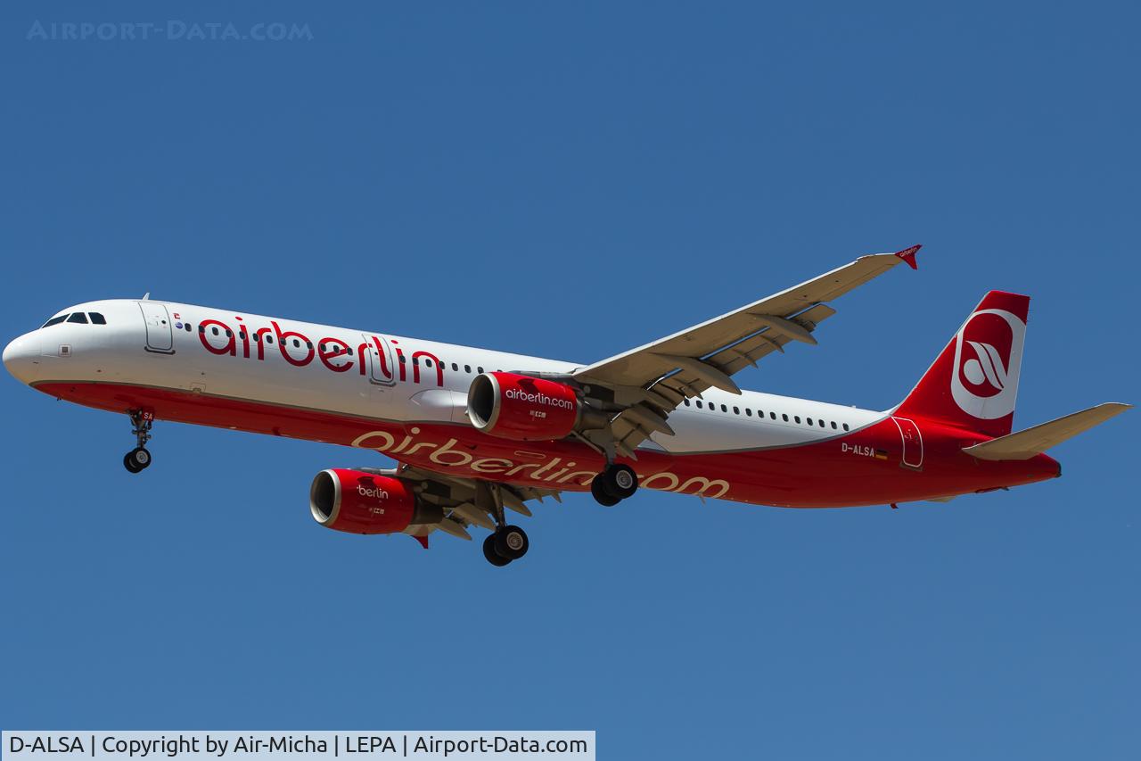 D-ALSA, 2001 Airbus A321-211 C/N 1629, Air Berlin