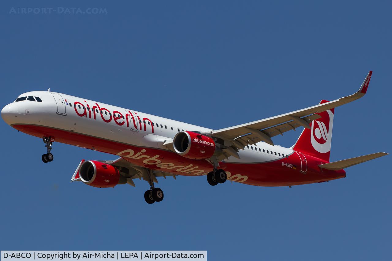 D-ABCO, 2015 Airbus A321-211 C/N 6501, Air Berlin
