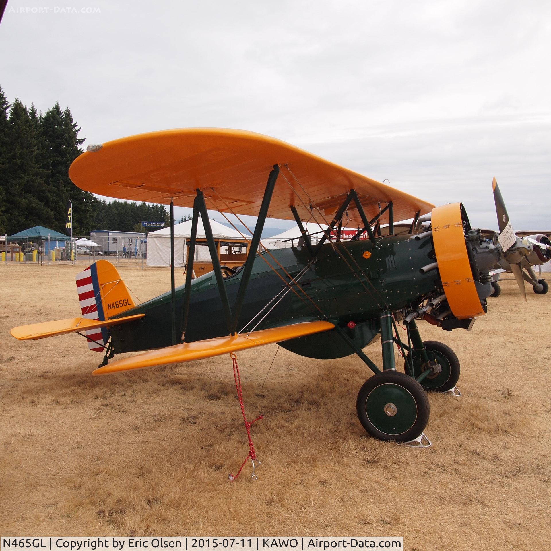 N465GL, Elden Lang P-12C C/N 31-278, Elden Lang P-12C at the 2015 Arlington Fly-In.