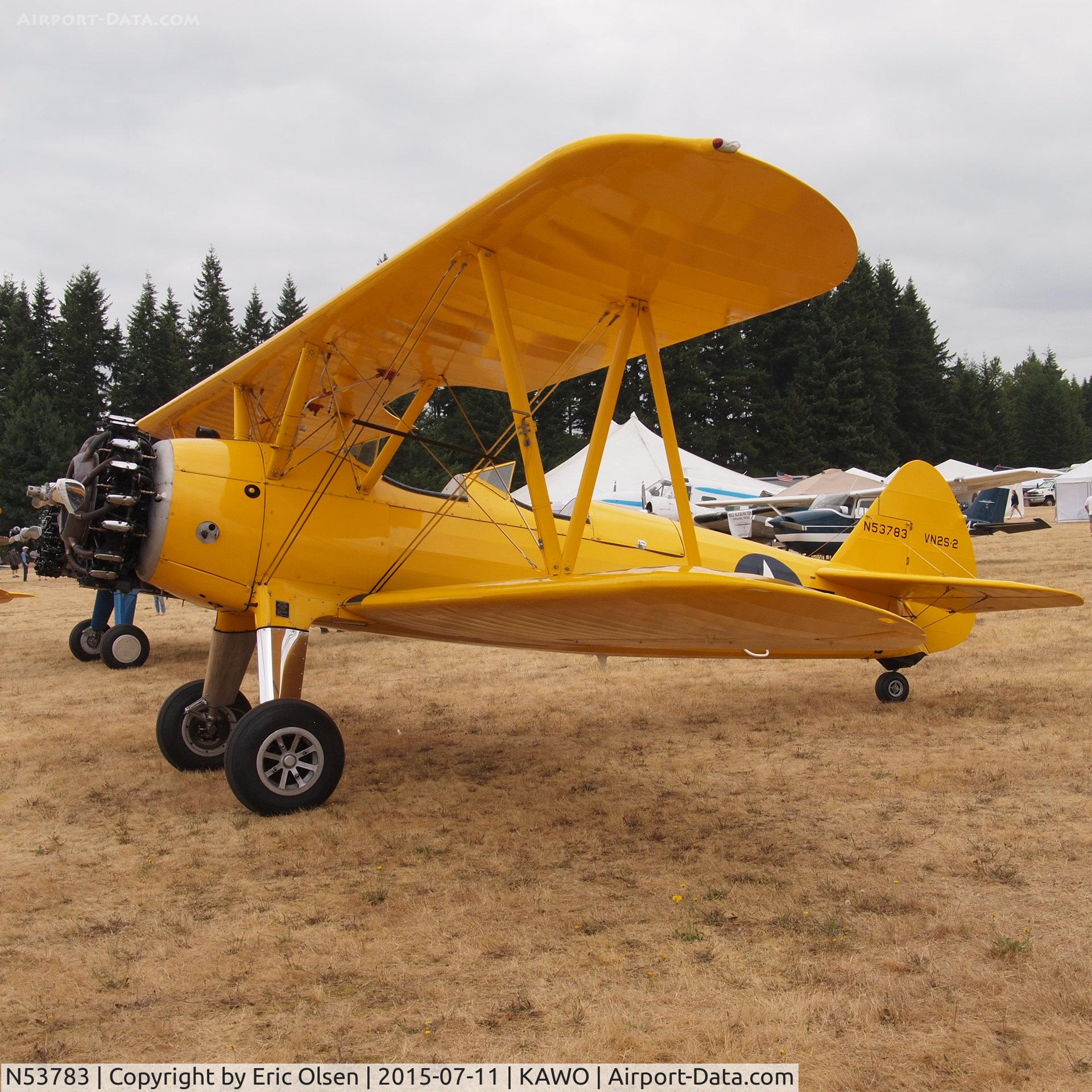 N53783, 1941 Boeing A75 C/N 75-1685, 1941 Boeing A75 at the 2015 Arlington Fly-In.