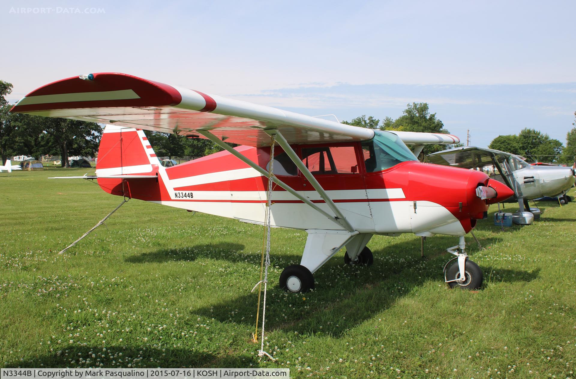 N3344B, 1954 Piper PA-22-150 Tri-Pacer C/N 22-2159, Piper PA-22-150