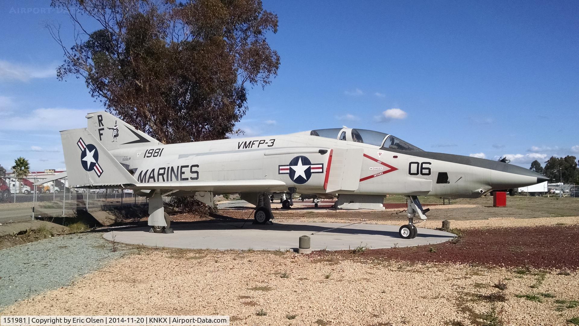 151981, McDonnell RF-4B Phantom C/N 1012, RF-4B Phantom at the Flying Leatherneck Museum