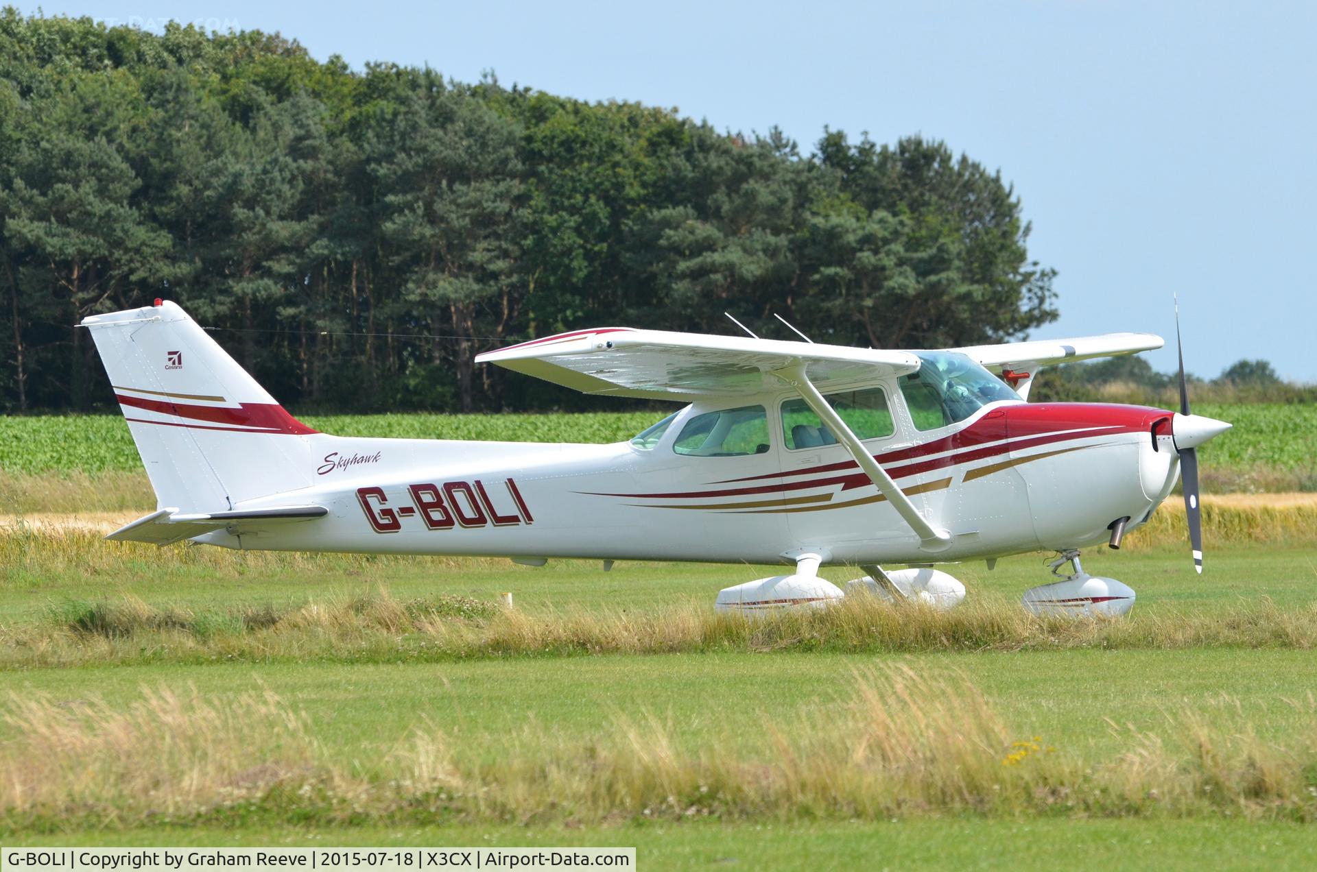 G-BOLI, 1981 Cessna 172P C/N 172-75484, Parked at Northrepps.