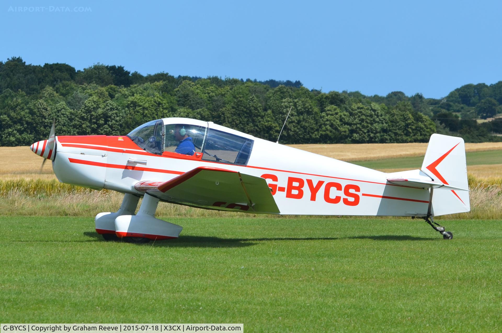 G-BYCS, 1961 CEA Jodel DR-1051 C/N 201, About to depart from Northrepps.