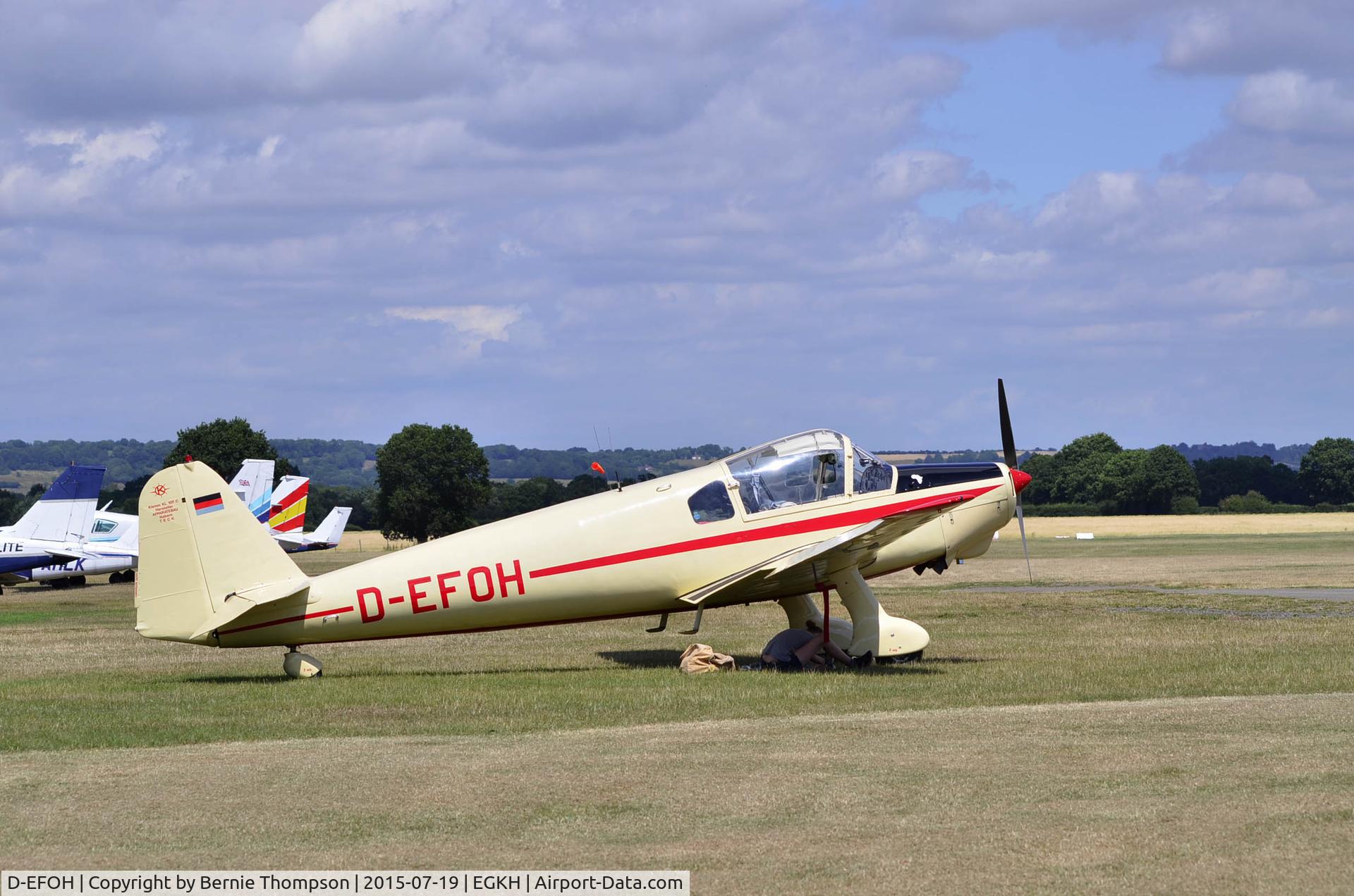 D-EFOH, Klemm Kl-35D C/N 139, Photo taken whilst plane on short visit to UK