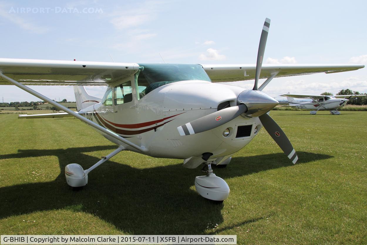 G-BHIB, 1980 Reims F182Q Skylane C/N 0134, Reims F182Q at Fishburn Airfield, July 11th 2015.