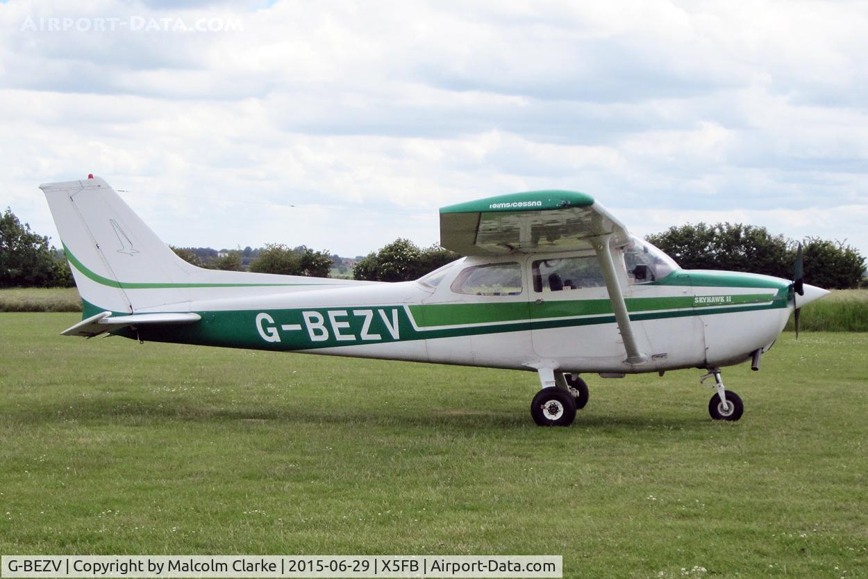 G-BEZV, 1976 Reims F172M Skyhawk Skyhawk C/N 1474, Reims F172M at Fishburn Airfield, June 29th 2015.