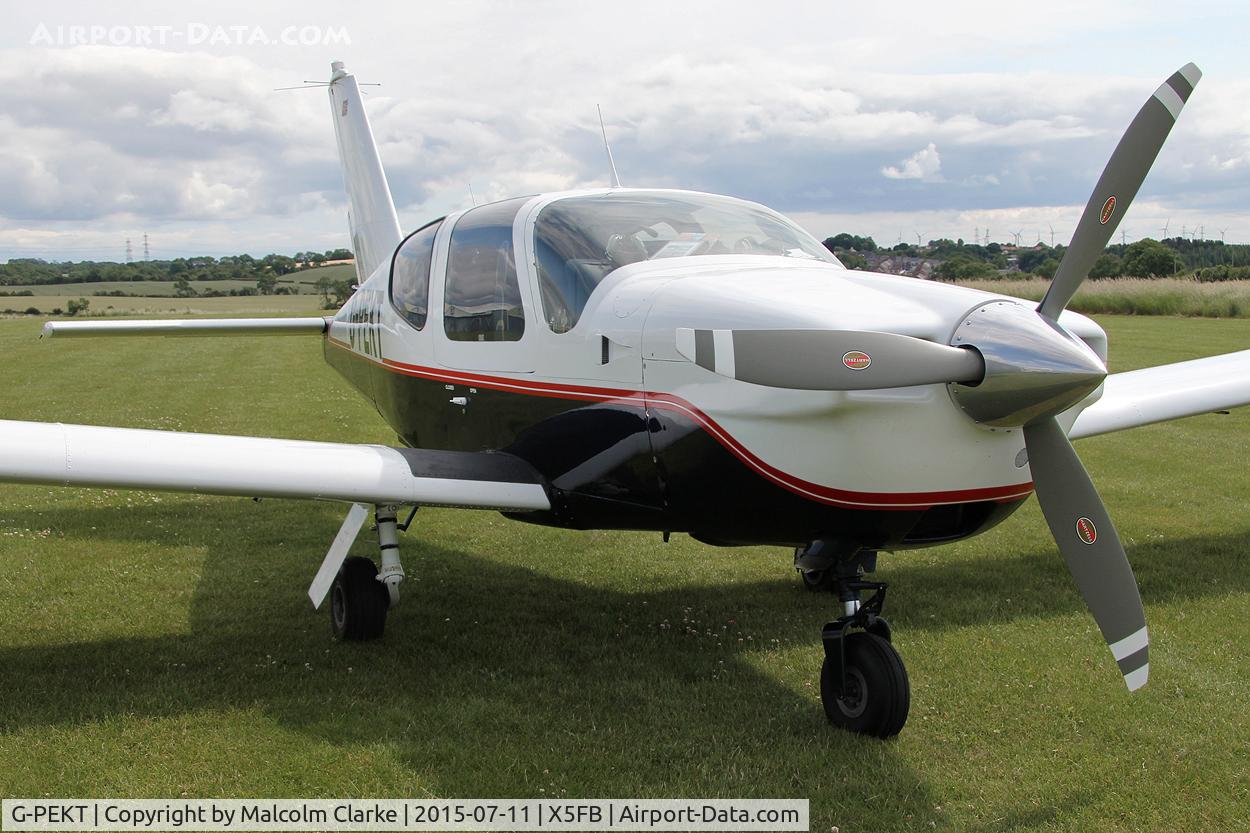 G-PEKT, 1985 Socata TB-20 Trinidad C/N 532, Socata TB-20 Trinidad at Fishburn Airfield, July 11th 2015.