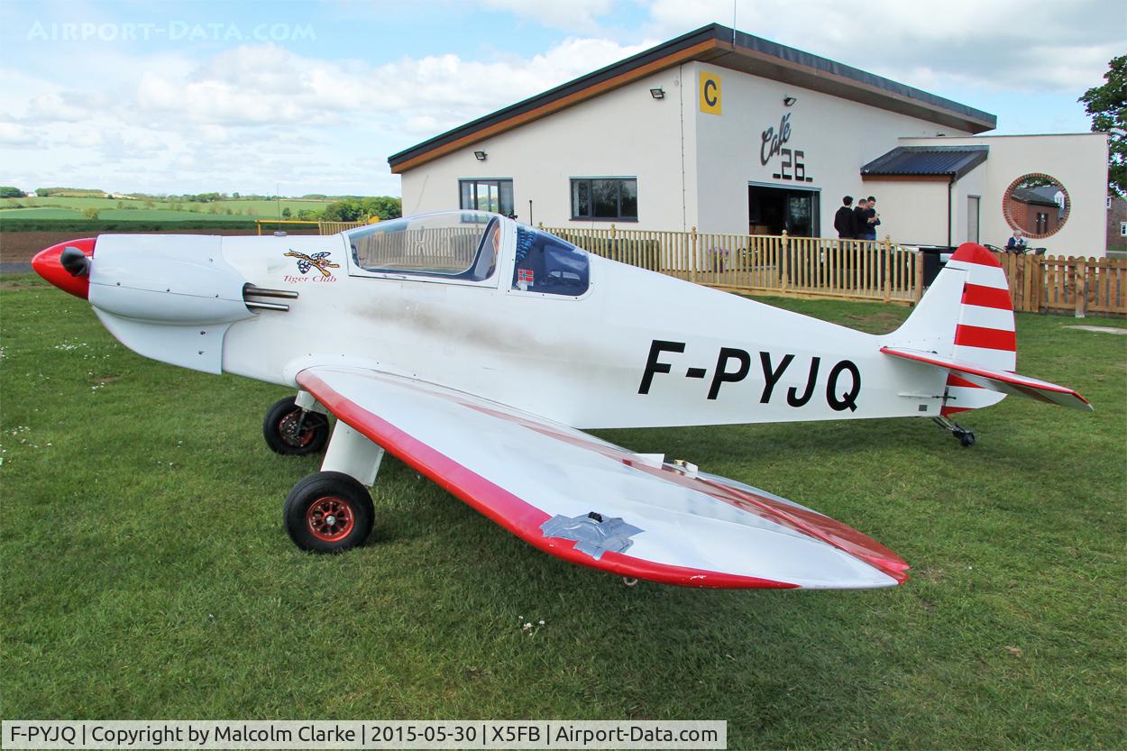 F-PYJQ, 1981 Nicollier HN-433 Menestrel C/N 02, Nicollier HN-433 Menestrel at Fishburn Airfield, May 30th 2015.
