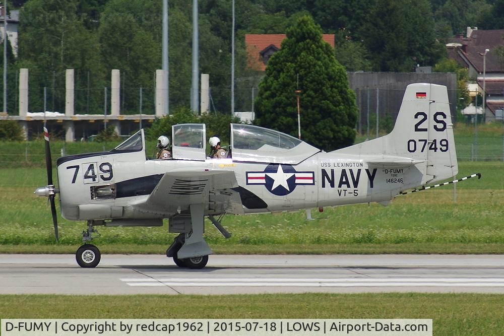 D-FUMY, North American T-28C Trojan C/N 252-9 (146246), participated at Scalaria 2015